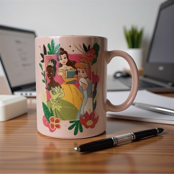 Disney Princess Mug with Pink and Green Accents - Picture 2 of 11